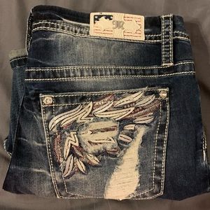 New with tags, never worn, size 36, Miss Me Crop